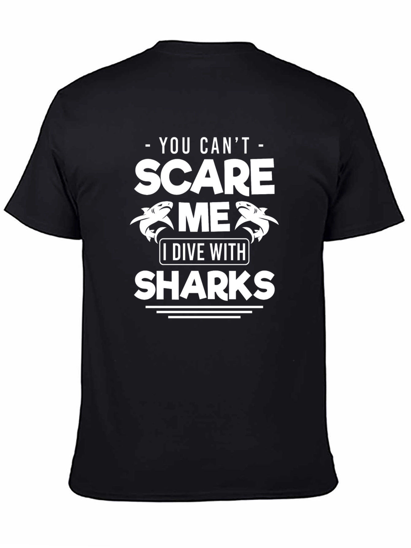 Camiseta Divertida Buceo Tiburones - No Me Asustan