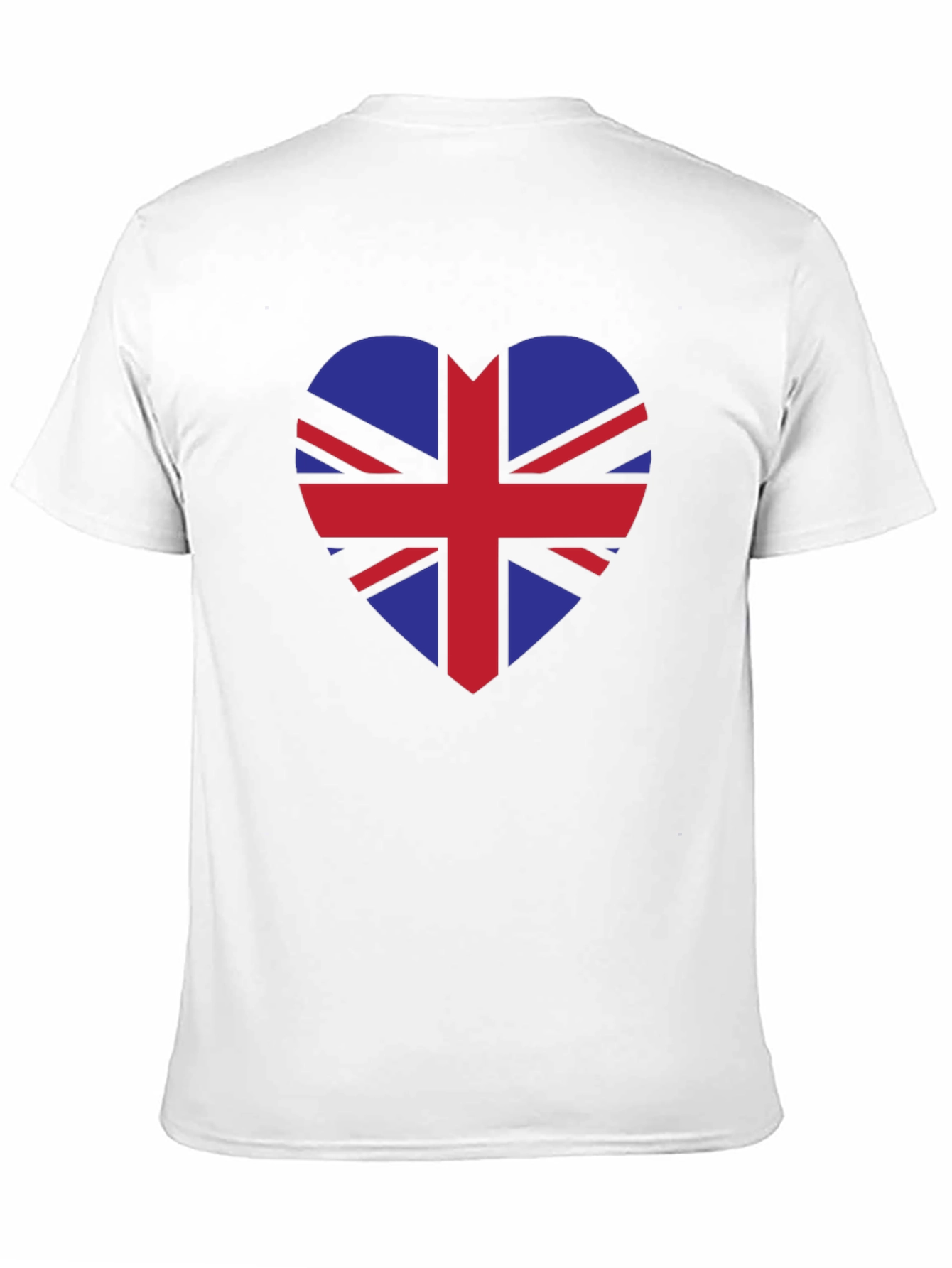 Camiseta Negra con Corazón Bandera Británica