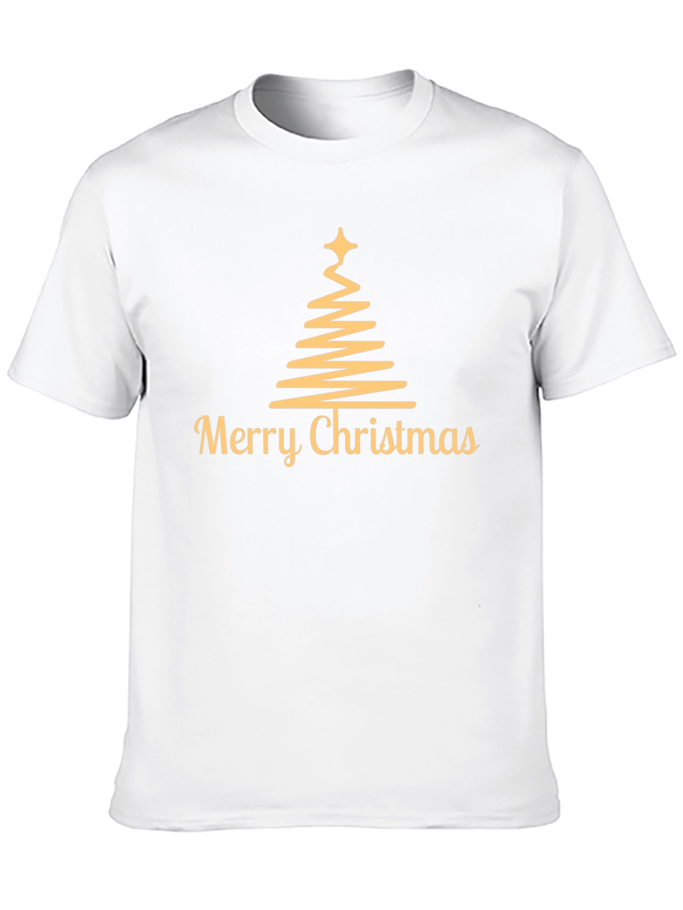 Camiseta Navideña Hombre - Diseño Árbol de Navidad
