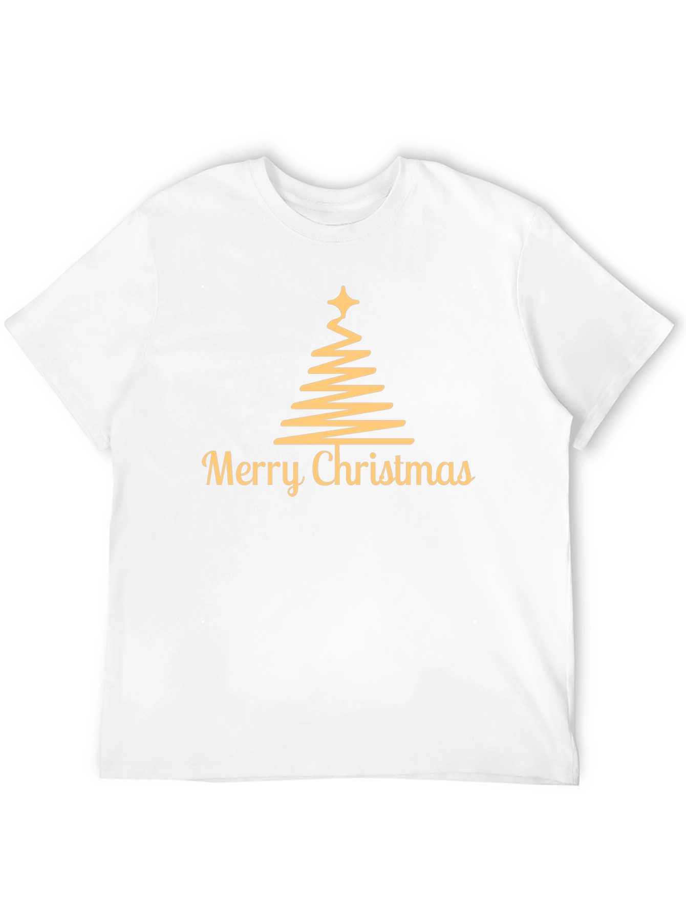 Camiseta Navideña Hombre - Diseño Árbol de Navidad