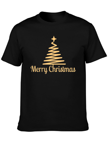 Camiseta Navideña Hombre - Diseño Árbol de Navidad