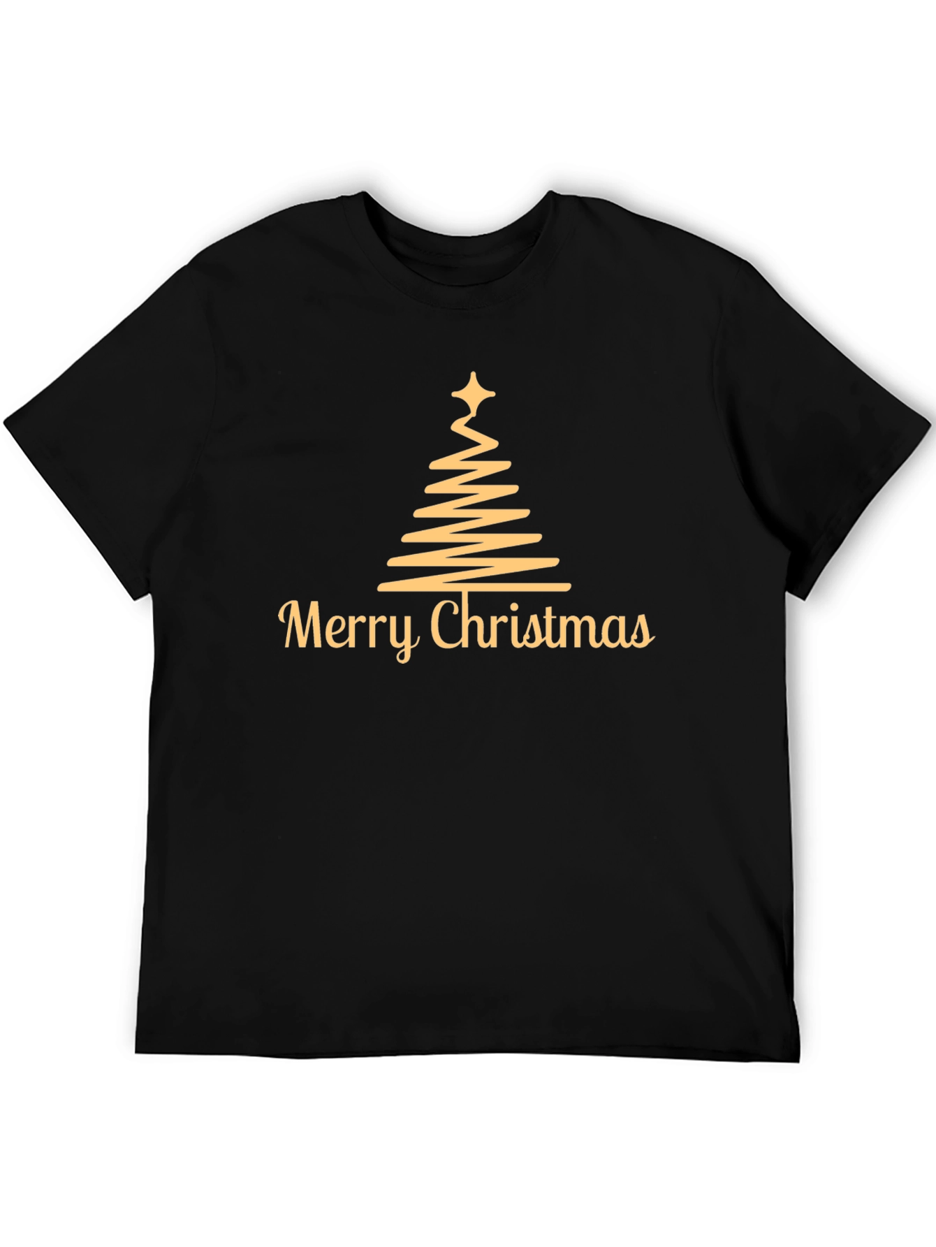 Camiseta Navideña Hombre - Diseño Árbol de Navidad