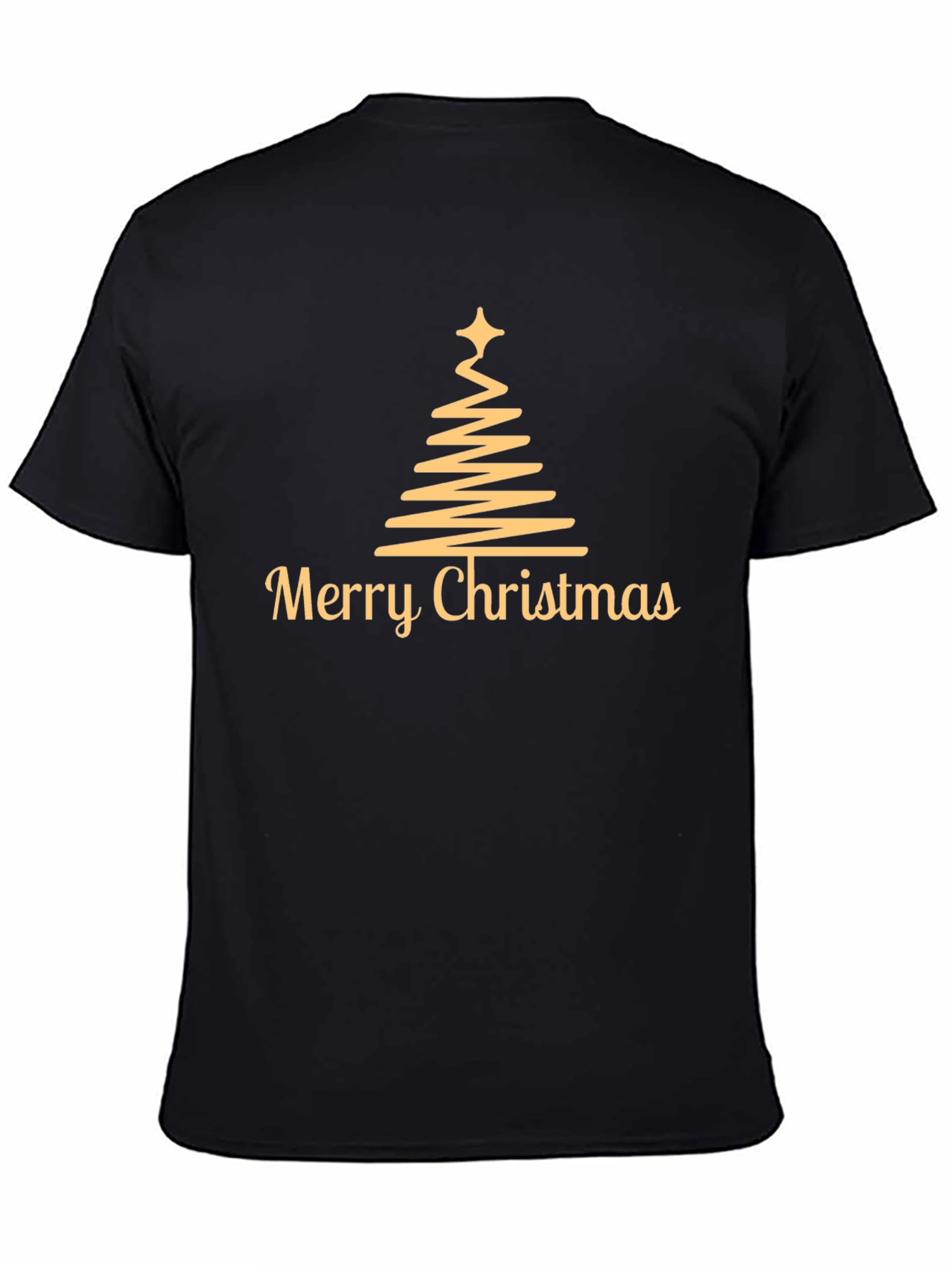 Camiseta Navideña Hombre - Diseño Árbol de Navidad