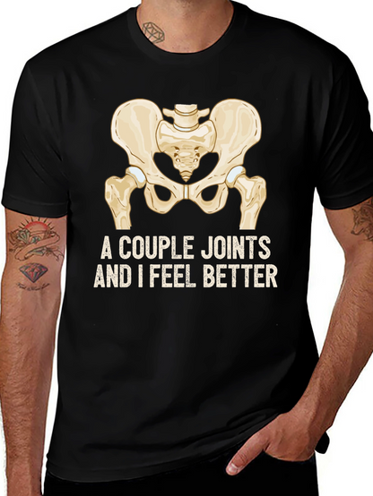Camiseta Negra con Diseño de Pelvis y Humor