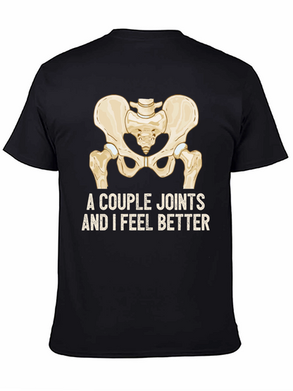 Camiseta Negra con Diseño de Pelvis y Humor