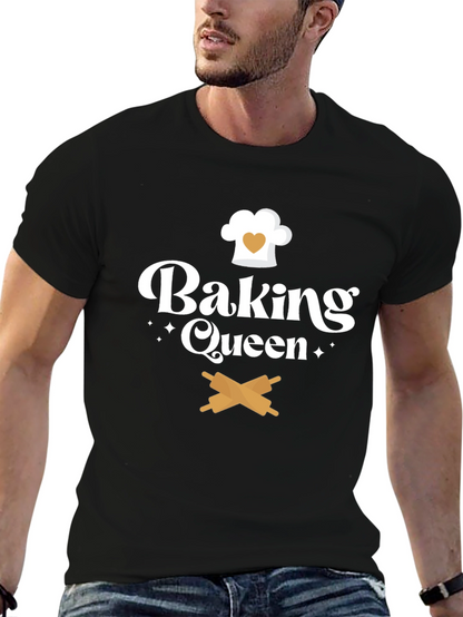 Camiseta Negra Baking Queen