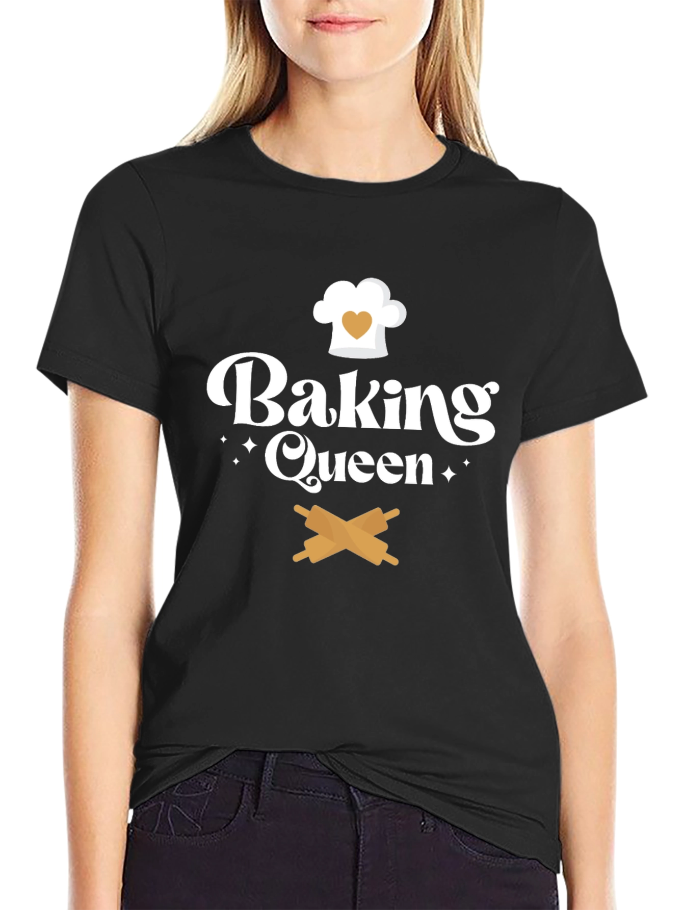 Camiseta Negra Baking Queen