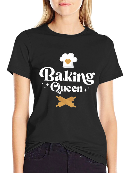 Camiseta Negra Baking Queen