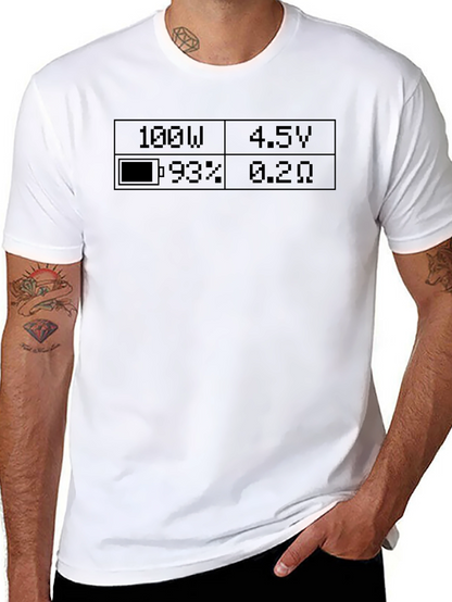 Camiseta Negra con Diseño Electrónico