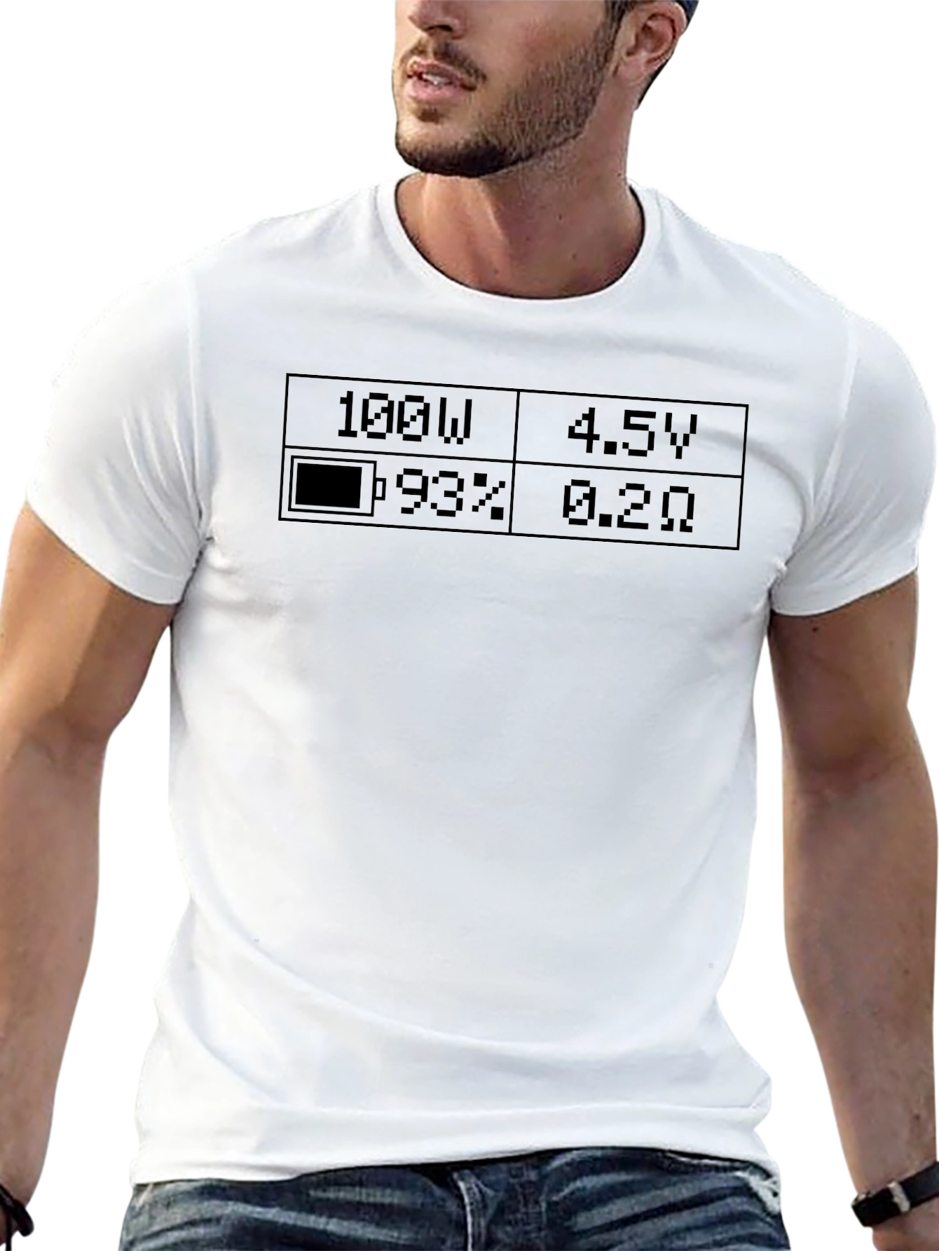 Camiseta Negra con Diseño Electrónico