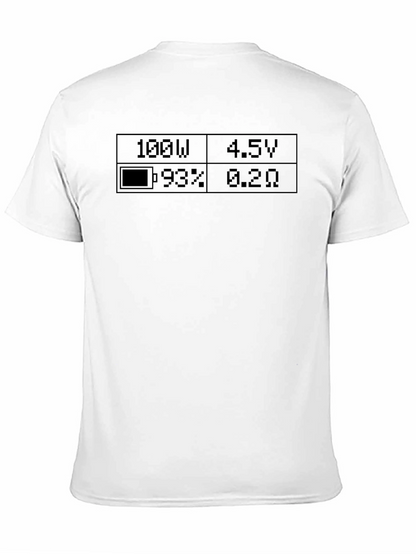 Camiseta Negra con Diseño Electrónico