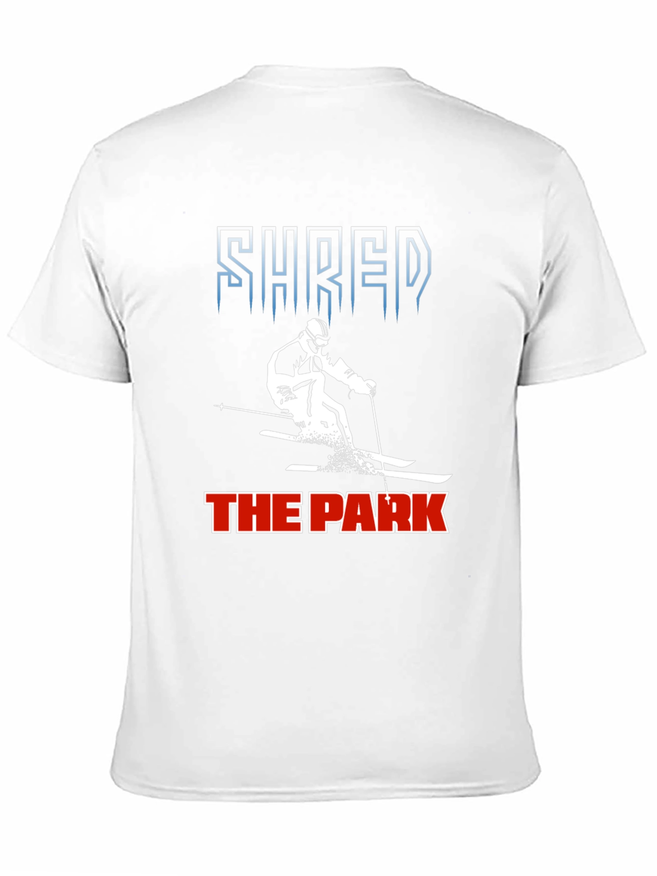 Camiseta Negra Shred the Park Esquí