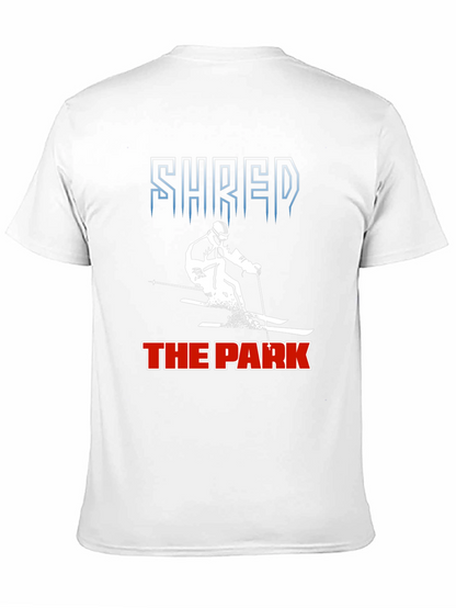 Camiseta Negra Shred the Park Esquí