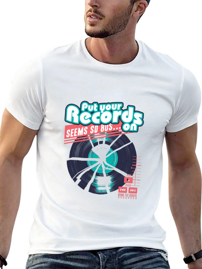 Camiseta Negra: Records Seems So Bus...On
