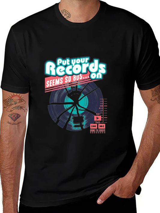 Camiseta Negra: Records Seems So Bus...On