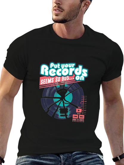 Camiseta Negra: Records Seems So Bus...On