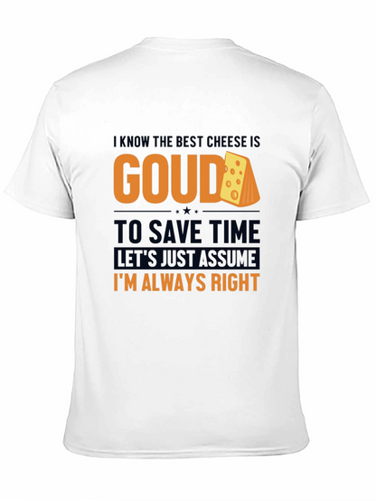 Camiseta Negra Gouda: Divertida y Cómoda
