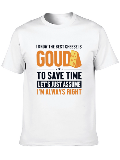 Camiseta Negra Gouda: Divertida y Cómoda
