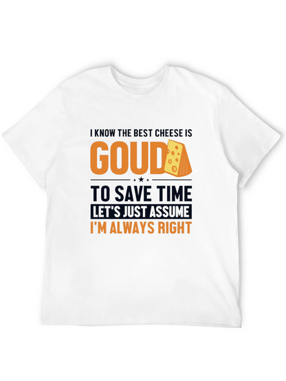 Camiseta Negra Gouda: Divertida y Cómoda