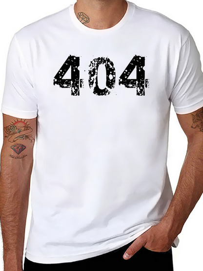 Camiseta Negra 404 Error Casual