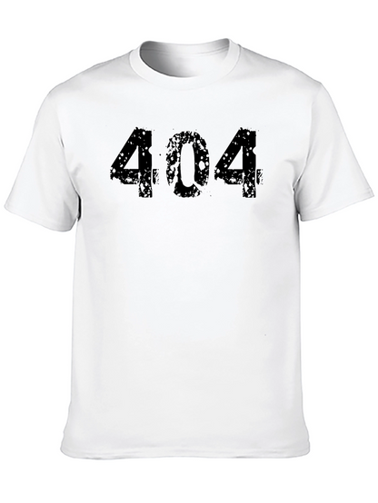 Camiseta Negra 404 Error Casual