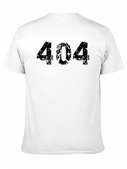 Camiseta Negra 404 Error Casual