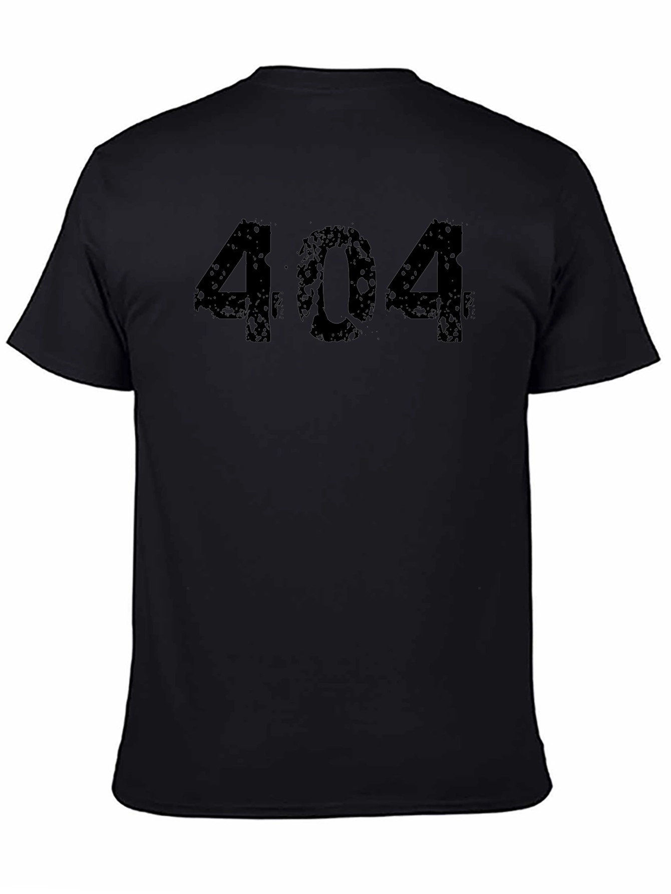 Camiseta Negra 404 Error Casual