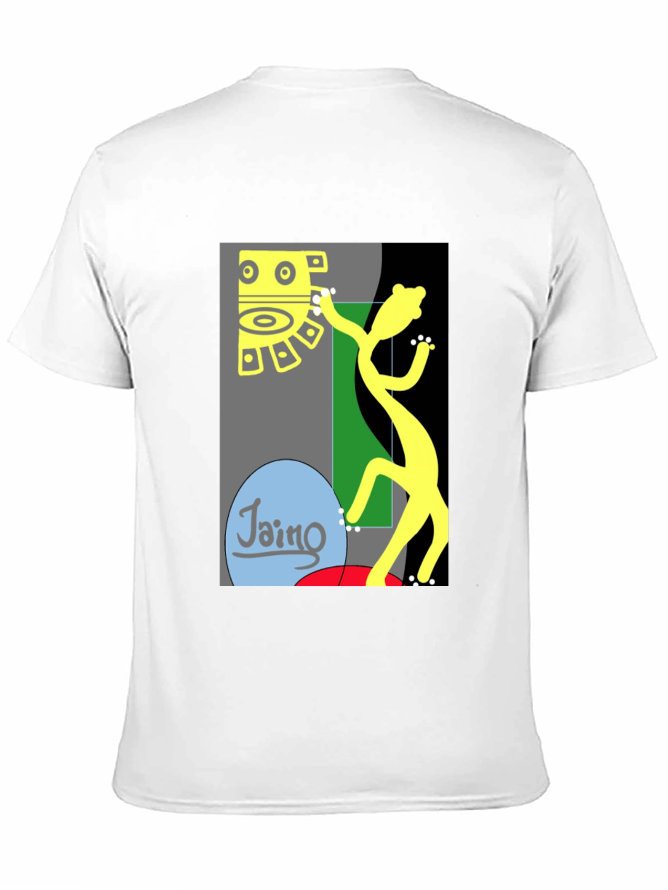 Camiseta Negra con Diseño Abstracto de Arte Moderno