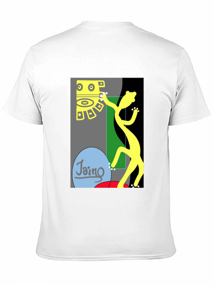 Camiseta Negra con Diseño Abstracto de Arte Moderno