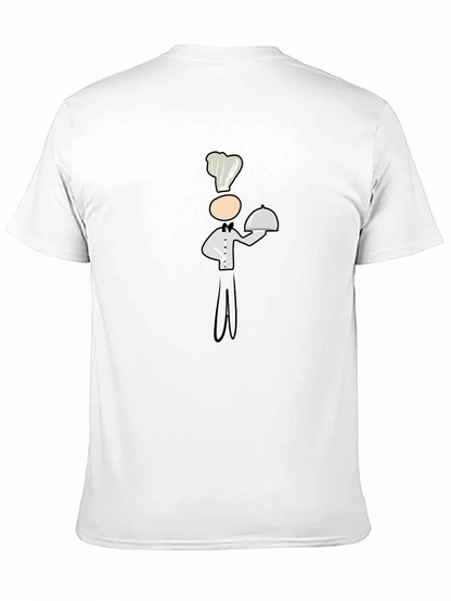 Camiseta Negra con Diseño de Chef Divertido