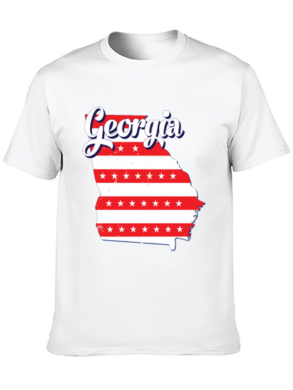 Camiseta Negra Georgia Patriótica
