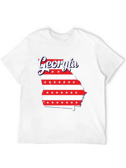 Camiseta Negra Georgia Patriótica