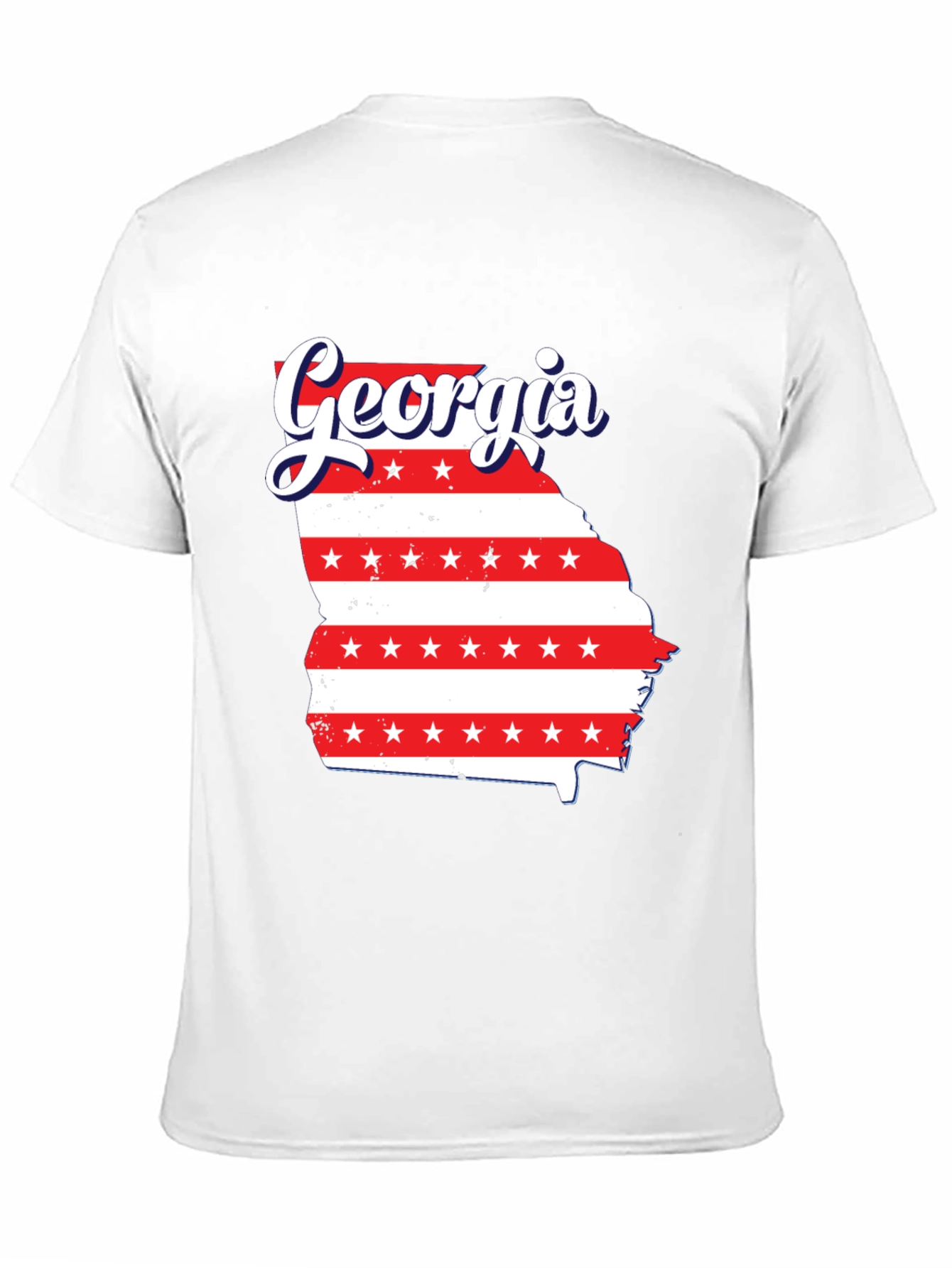 Camiseta Negra Georgia Patriótica