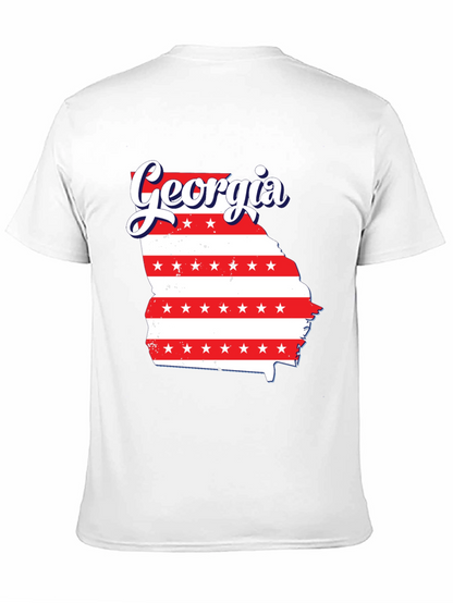 Camiseta Negra Georgia Patriótica