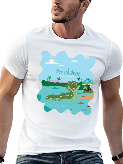 Camiseta Hombre Diseño Original Slow and Sluggy
