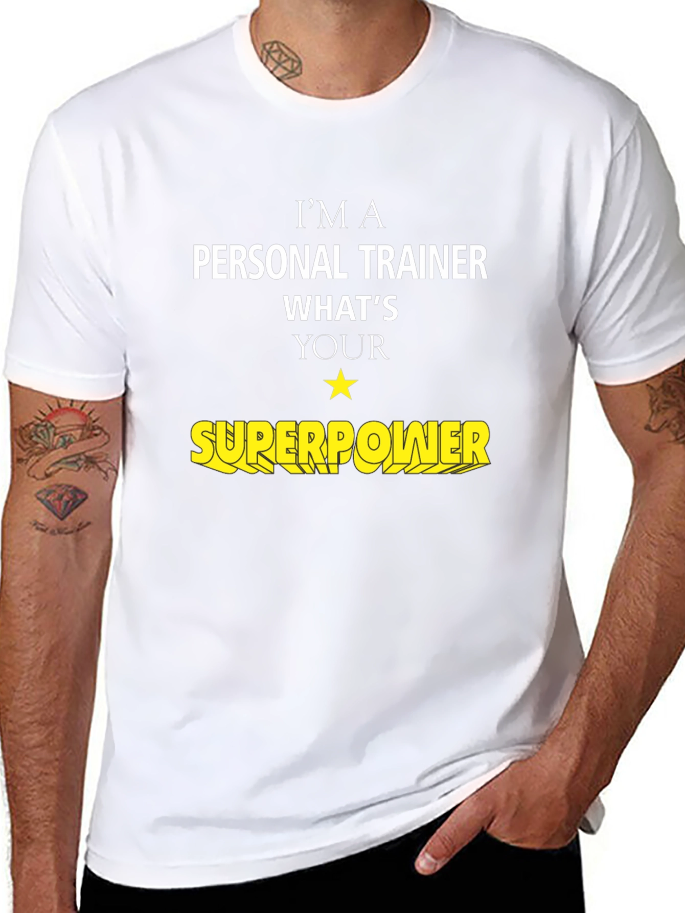 Camiseta Entrenador Personal Superpoder