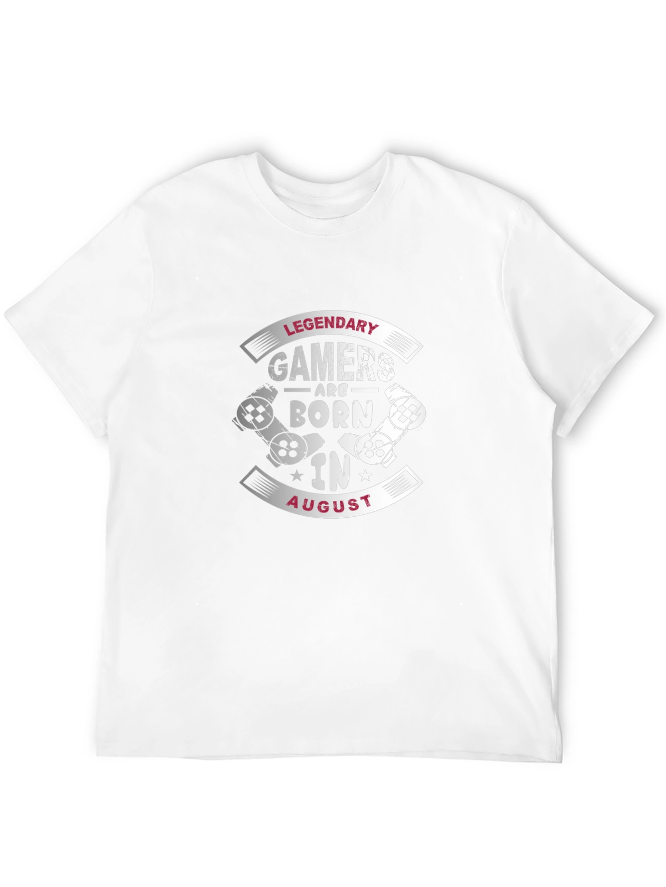 Camiseta Negra Gamer Legendarios Nacidos en Agosto