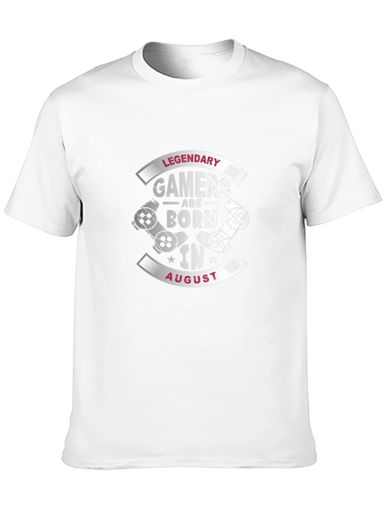 Camiseta Negra Gamer Legendarios Nacidos en Agosto