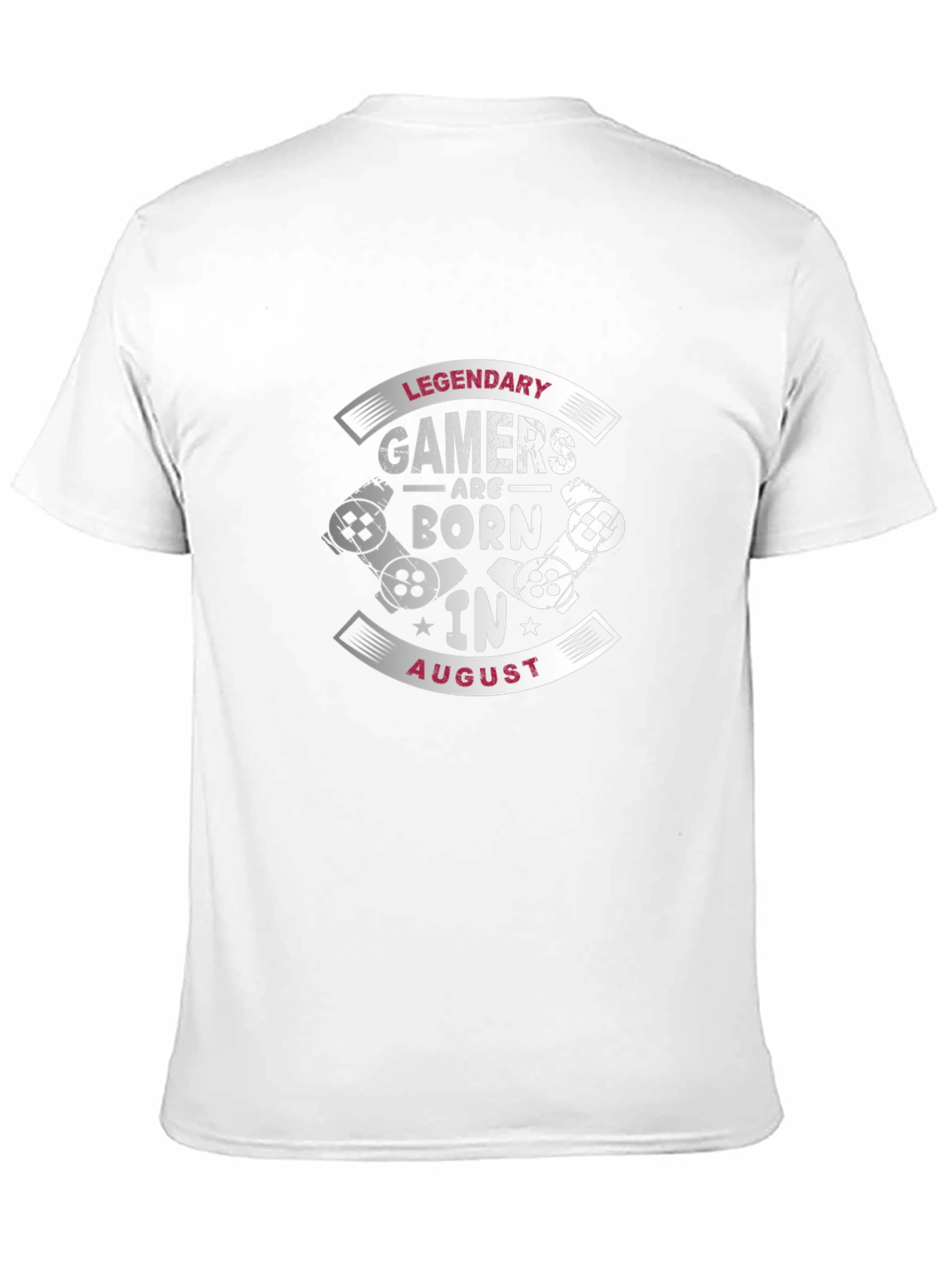 Camiseta Negra Gamer Legendarios Nacidos en Agosto
