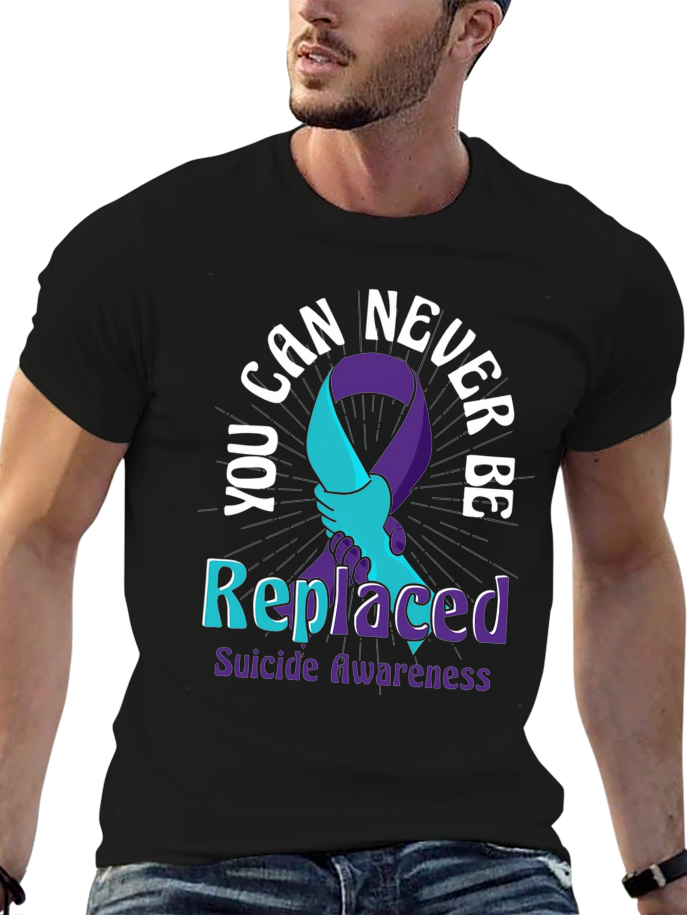 Camiseta Concientización Suicidio - Nunca Reemplazado