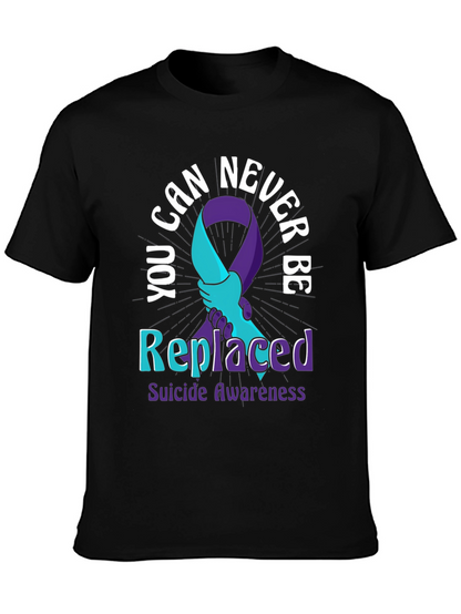 Camiseta Concientización Suicidio - Nunca Reemplazado