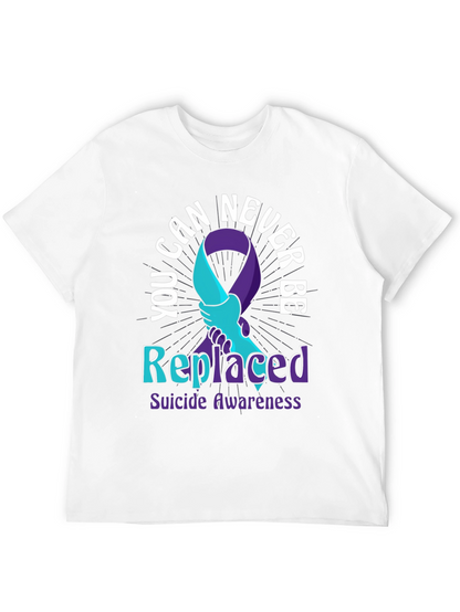 Camiseta Concientización Suicidio - Nunca Reemplazado