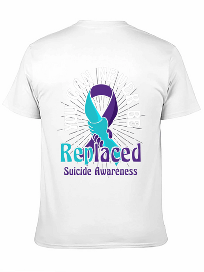 Camiseta Concientización Suicidio - Nunca Reemplazado
