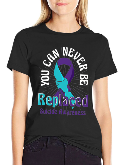 Camiseta Concientización Suicidio - Nunca Reemplazado