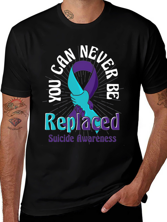 Camiseta Concientización Suicidio - Nunca Reemplazado
