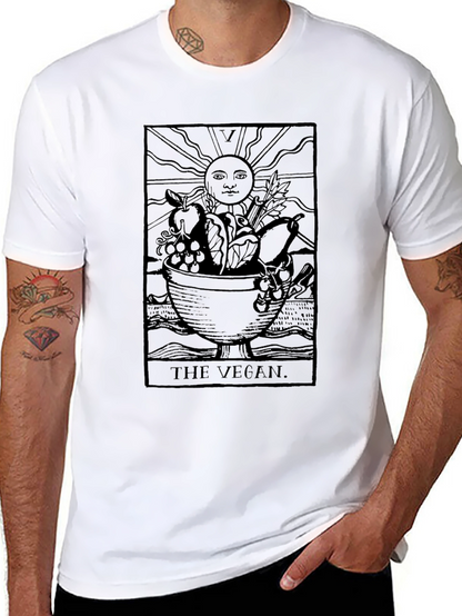 Camiseta Negra Vegana: Tarot de la Abundancia