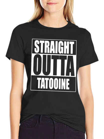 Camiseta Negra Straight Outta Tatooine