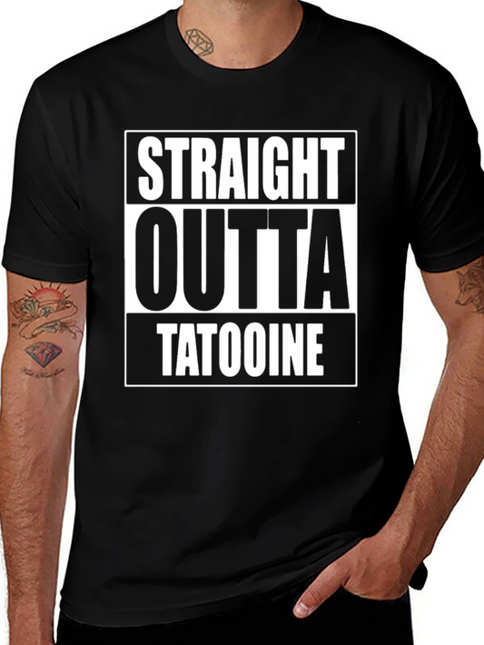 Camiseta Negra Straight Outta Tatooine