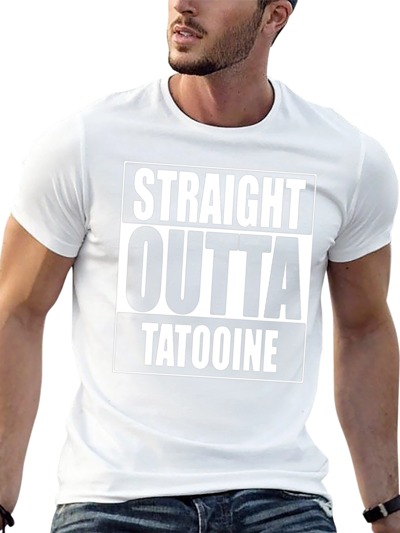 Camiseta Negra Straight Outta Tatooine