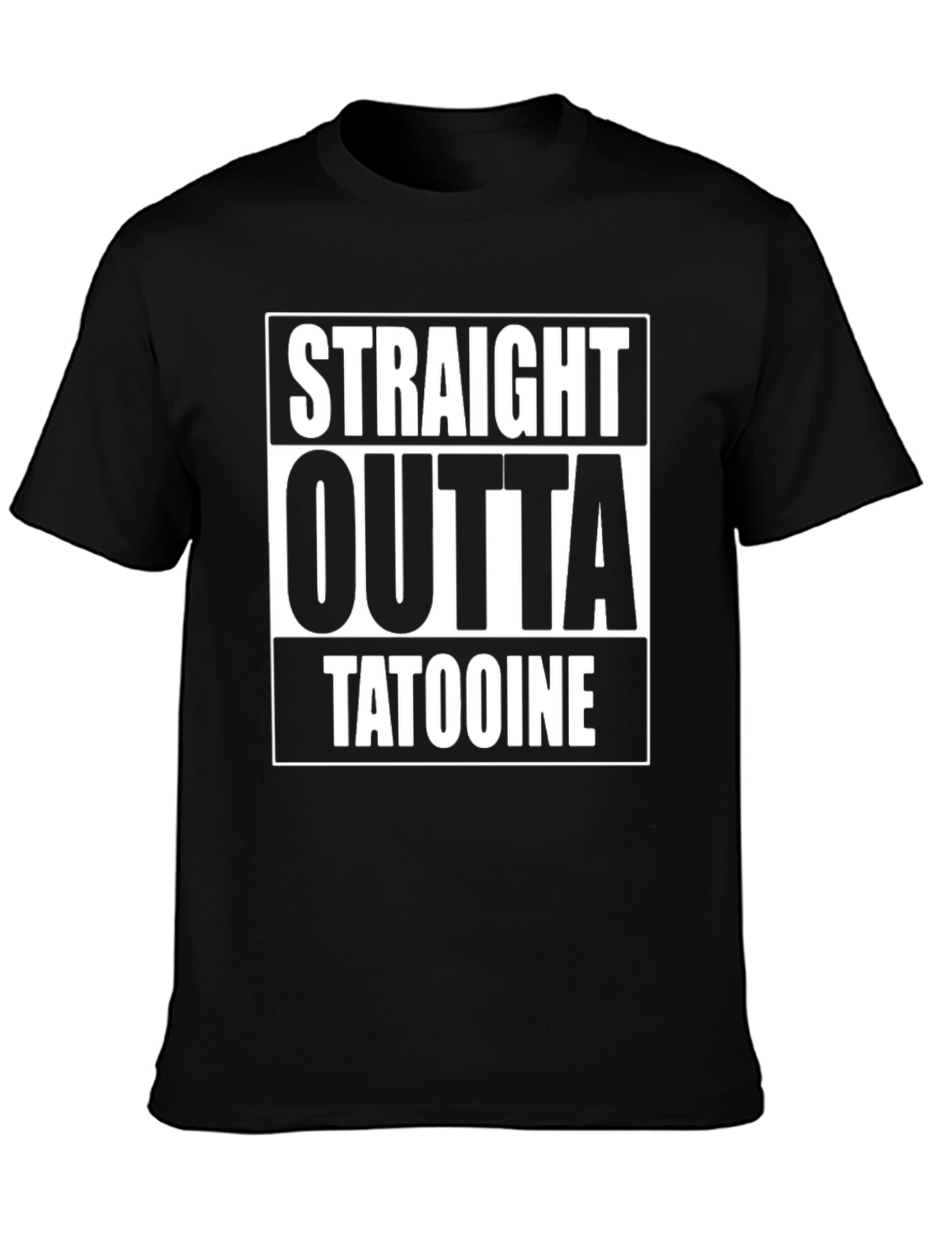 Camiseta Negra Straight Outta Tatooine